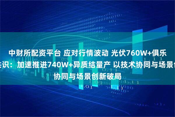 中财所配资平台 应对行情波动 光伏760W+俱乐部达成共识：加速推进740W+异质结量产 以技术协同与场景创新破局